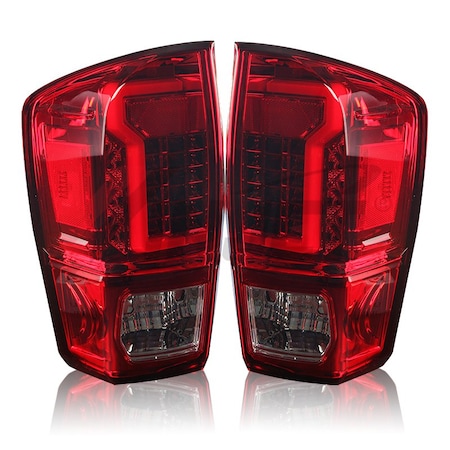 Winjet Led Tail Light - Red / Clear CTWJ-0466-CR